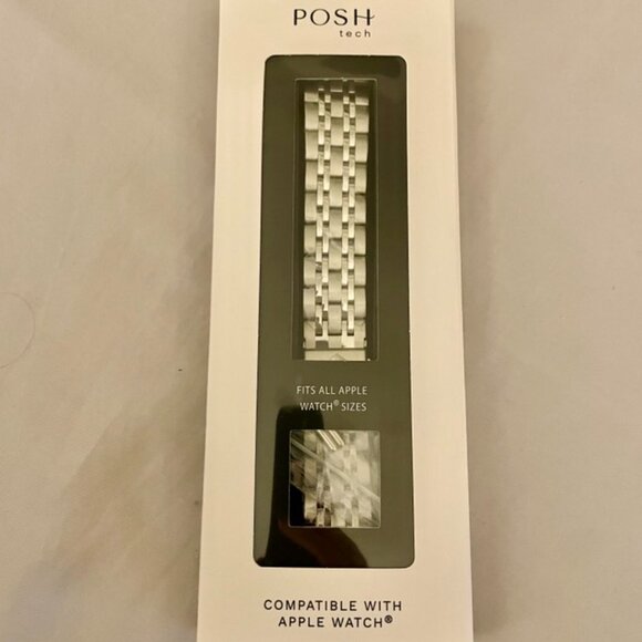 Apple Watch Stainless Steel Silver Metal Link Band (Fits all sizes) - Picture 2 of 5